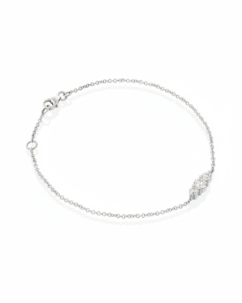 Audrey gold bracelet white diamonds