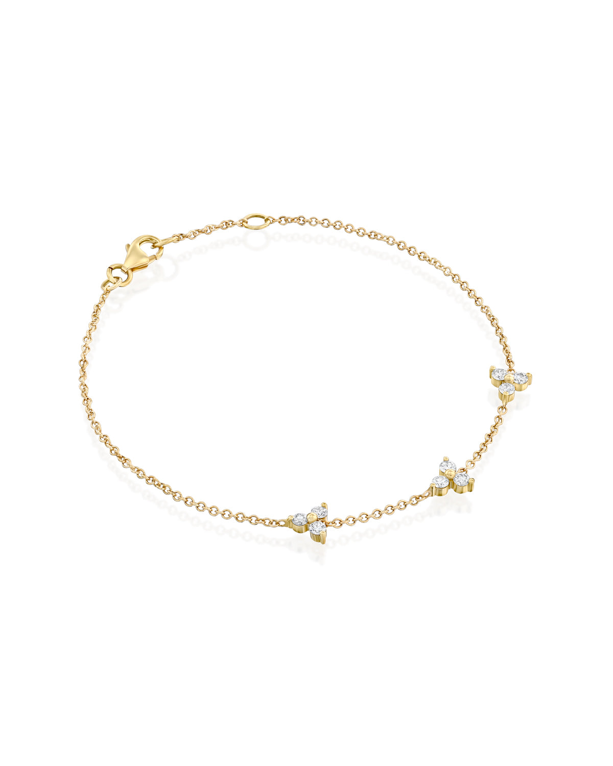 Trio Grace Bracelet With White Diamonds