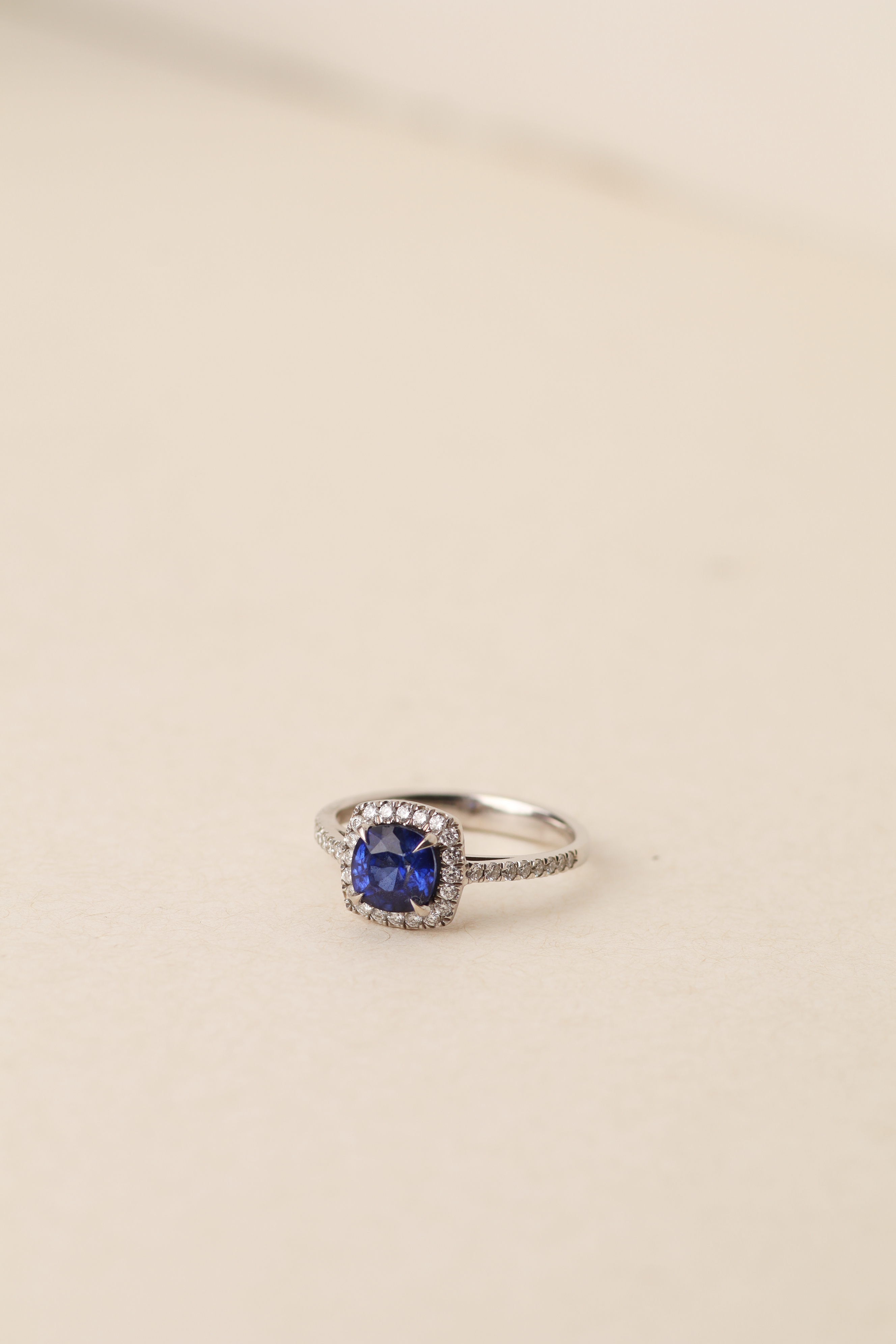 Rachel Ring With Sapphire and Diamonds