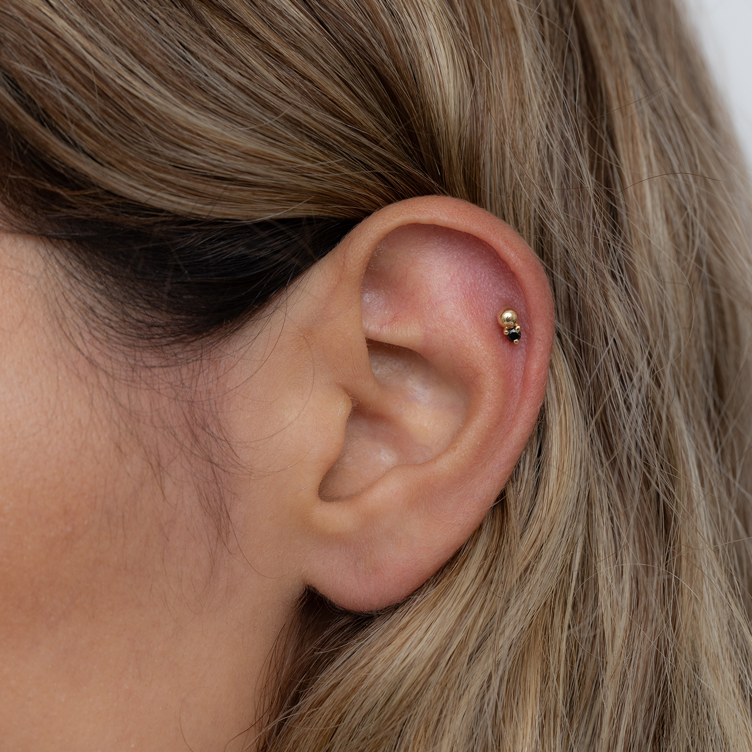 Marie Piercing Earring With Black Diamond