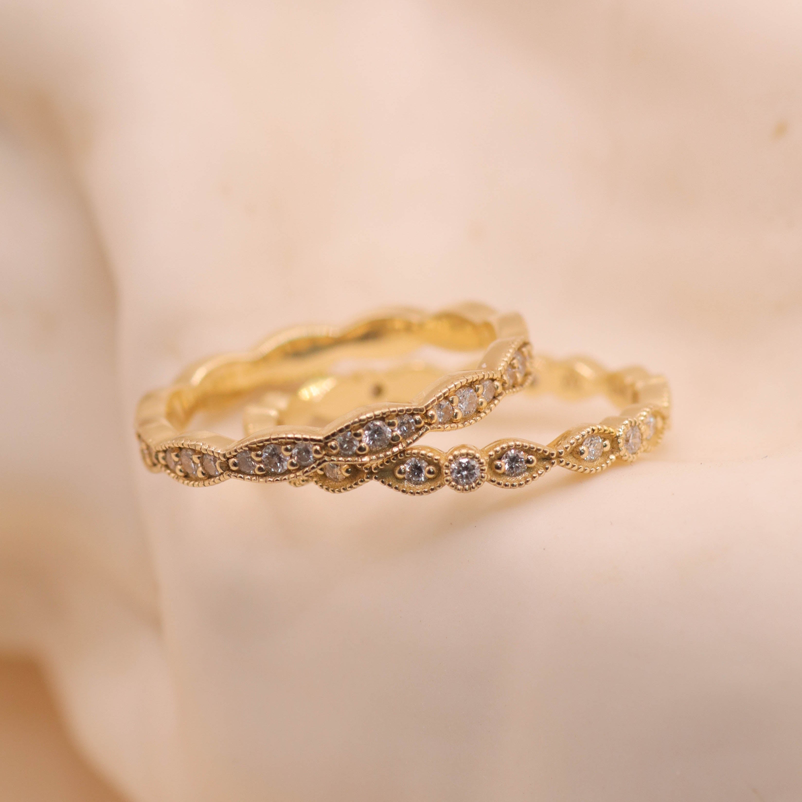 Isabelle Gold Ring Diamonds