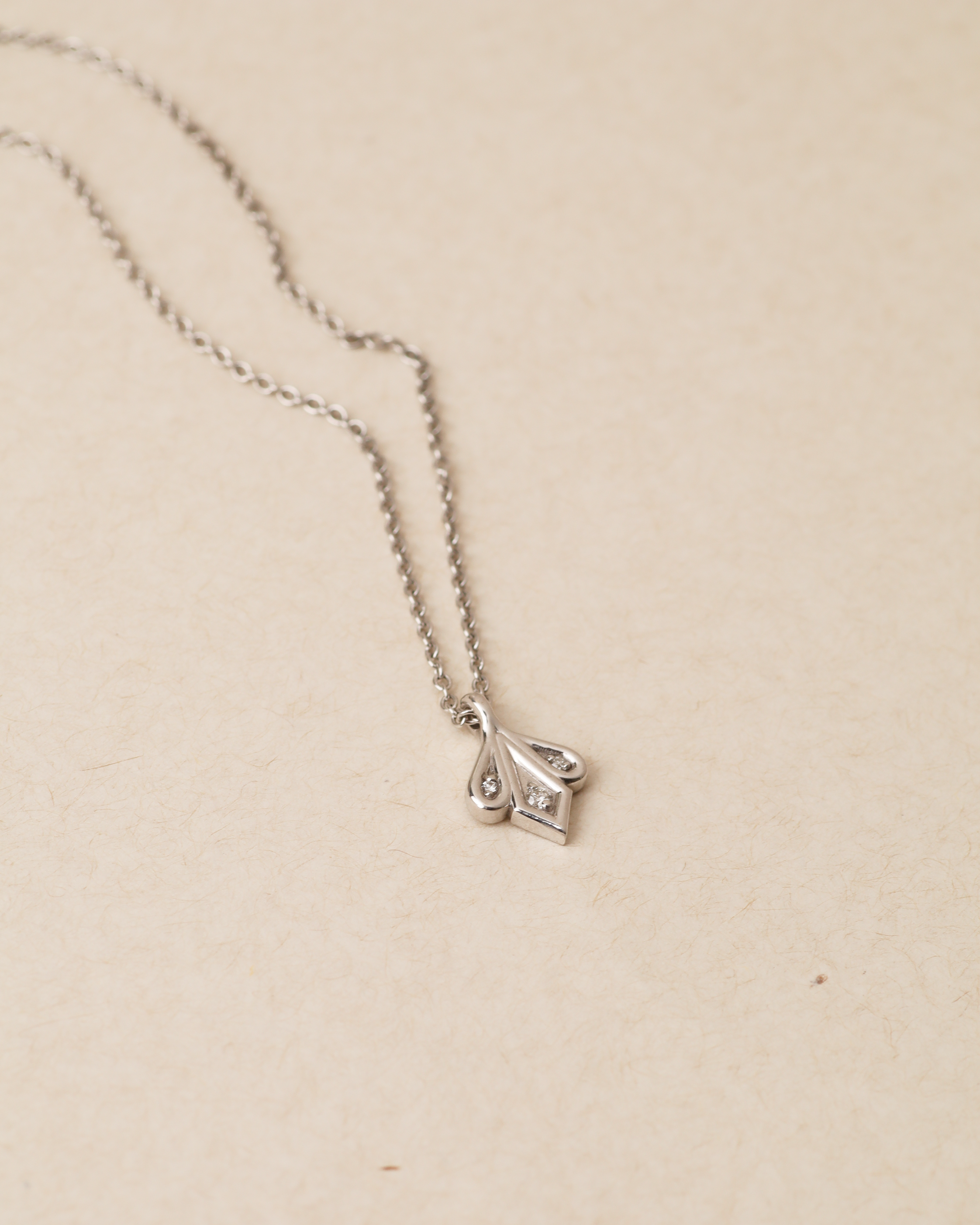 Roza Necklace White Diamonds