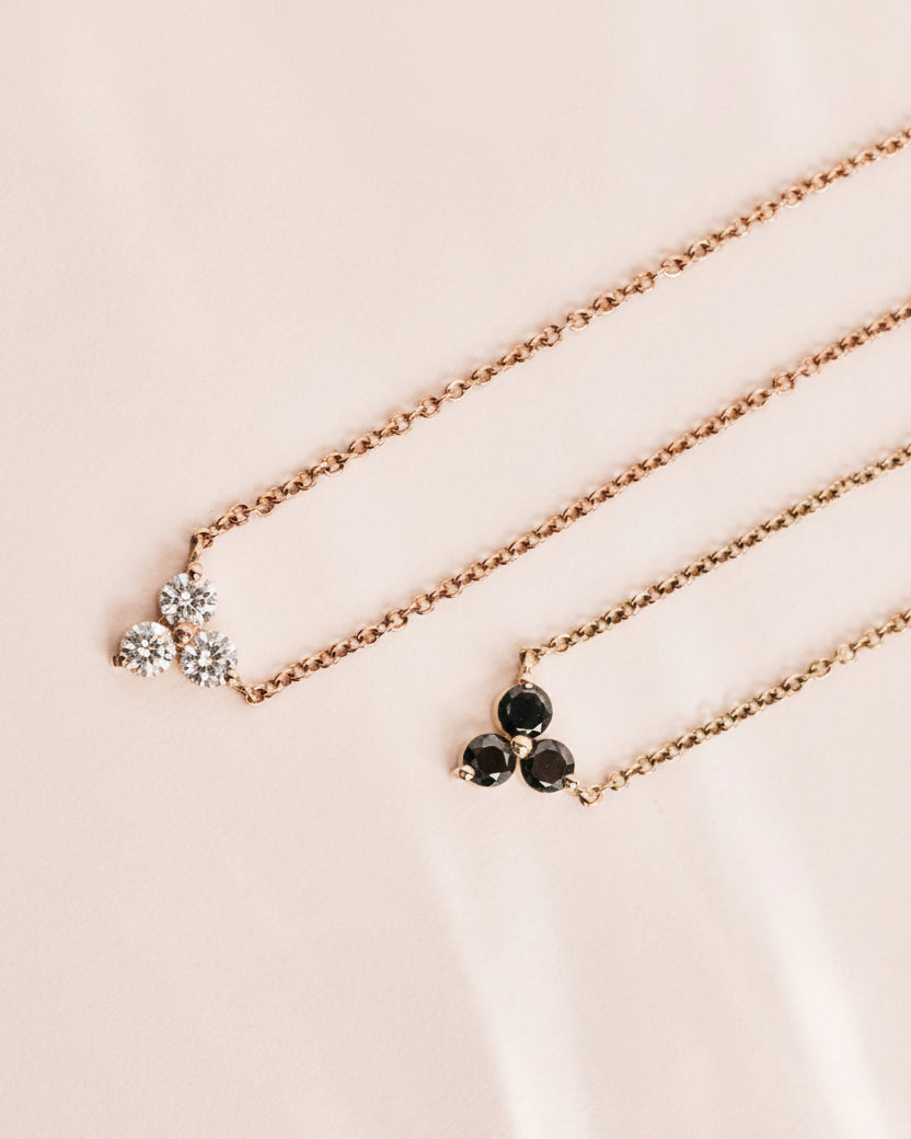 Grace Necklace Black Diamonds