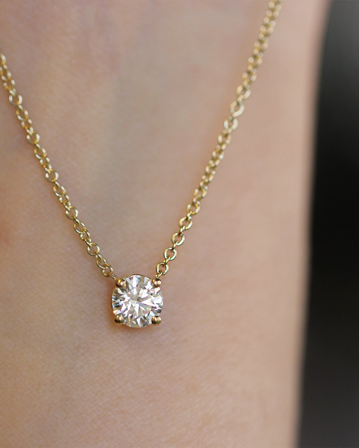 Annabelle Necklace White Diamond 5mm