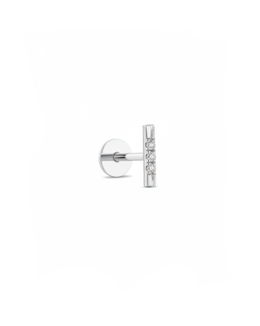 Valerie Piercing Earring White Diamonds