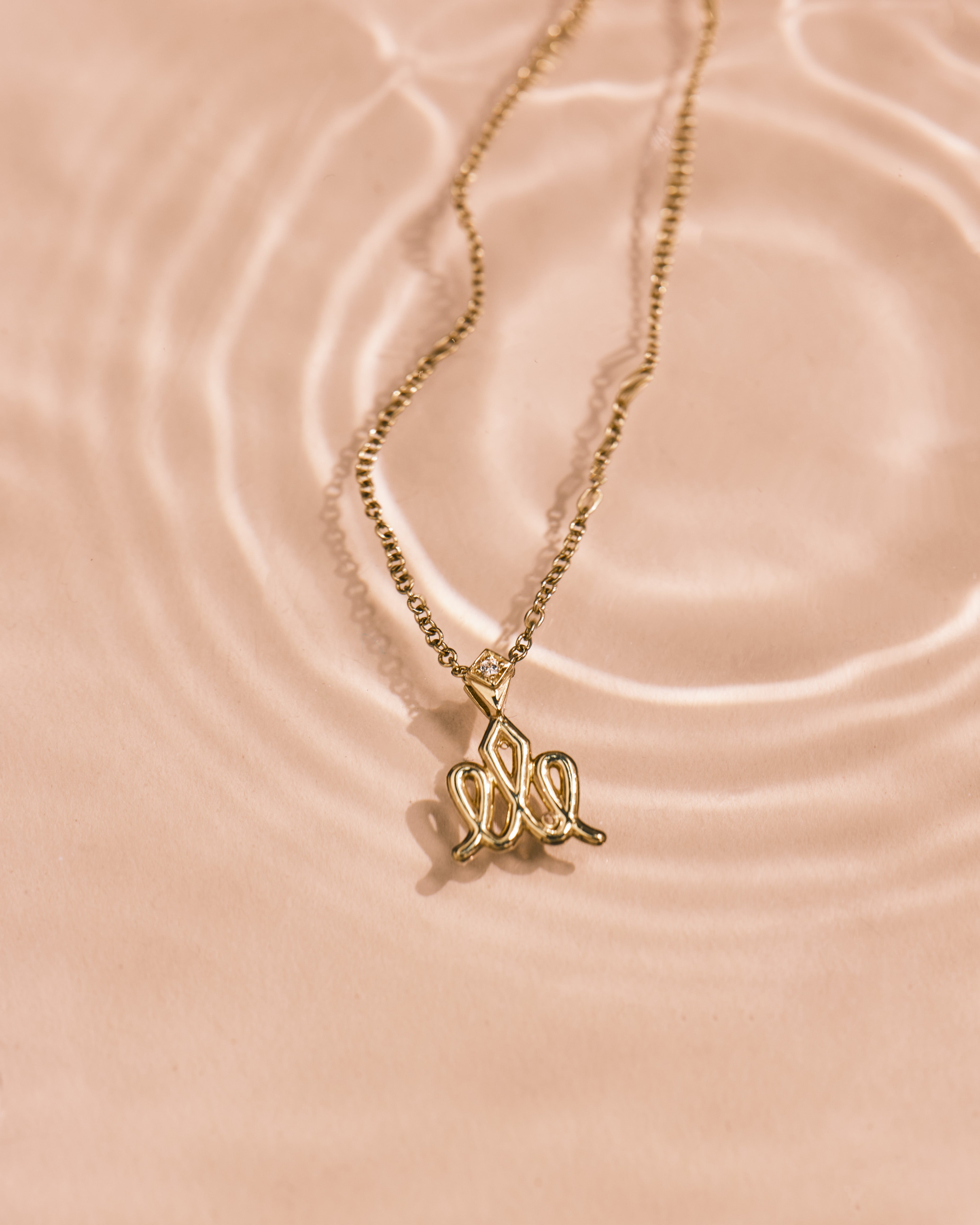 Crown Gold Necklace