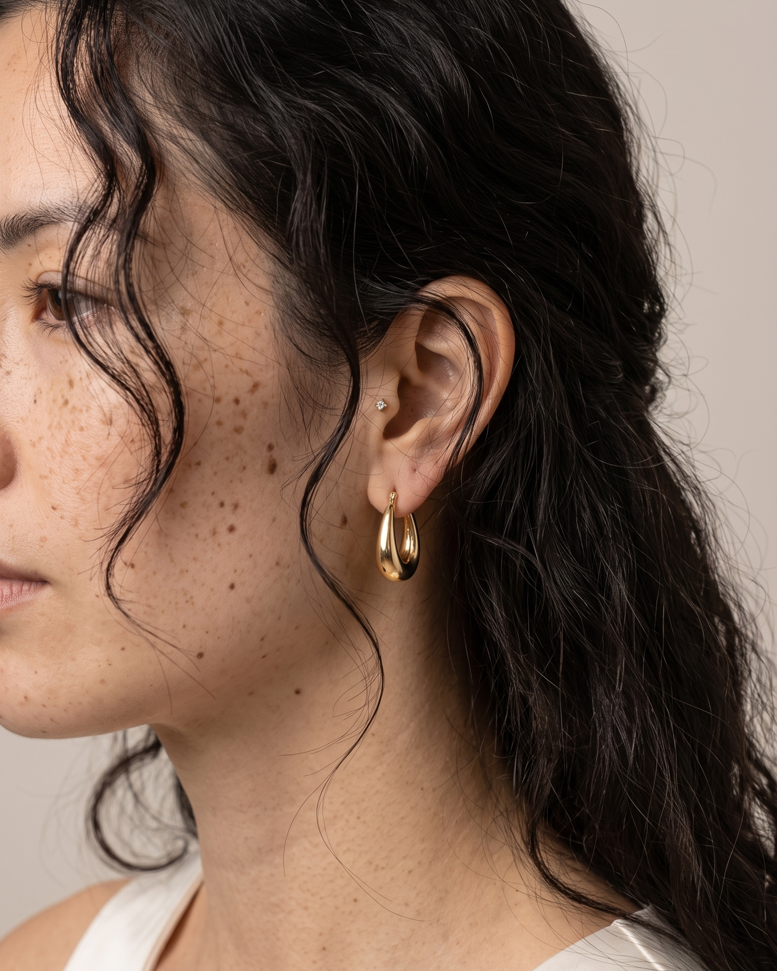 Candice gold hoop earrings