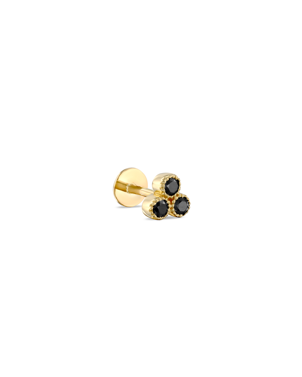 Henrietta Piercing Earring Black Diamonds