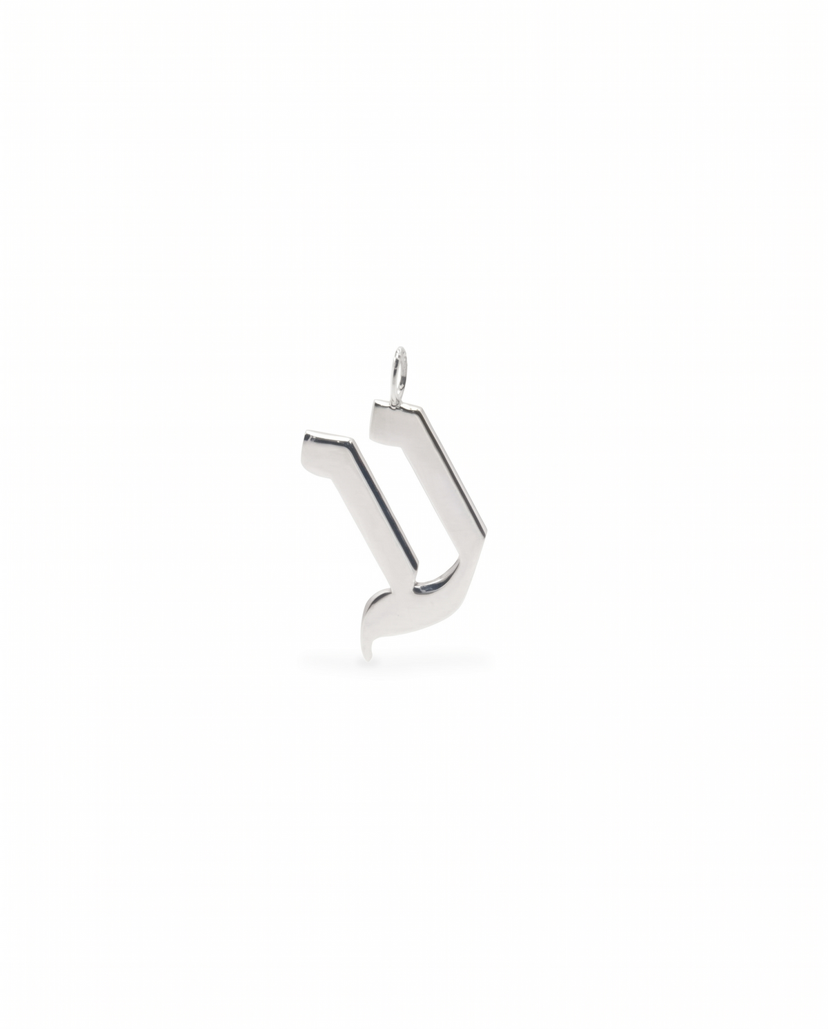 letter pendant Large Aleph-Bet Gold Pendant