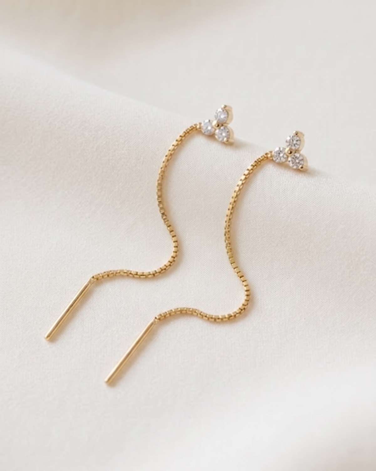 Grace Noni White Diamond Earring