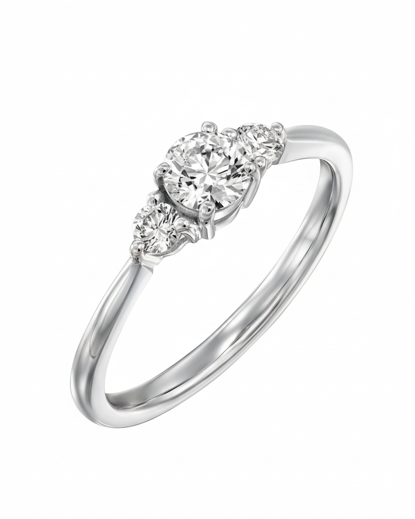 Audrey Gold Ring 4.5mm Diamond