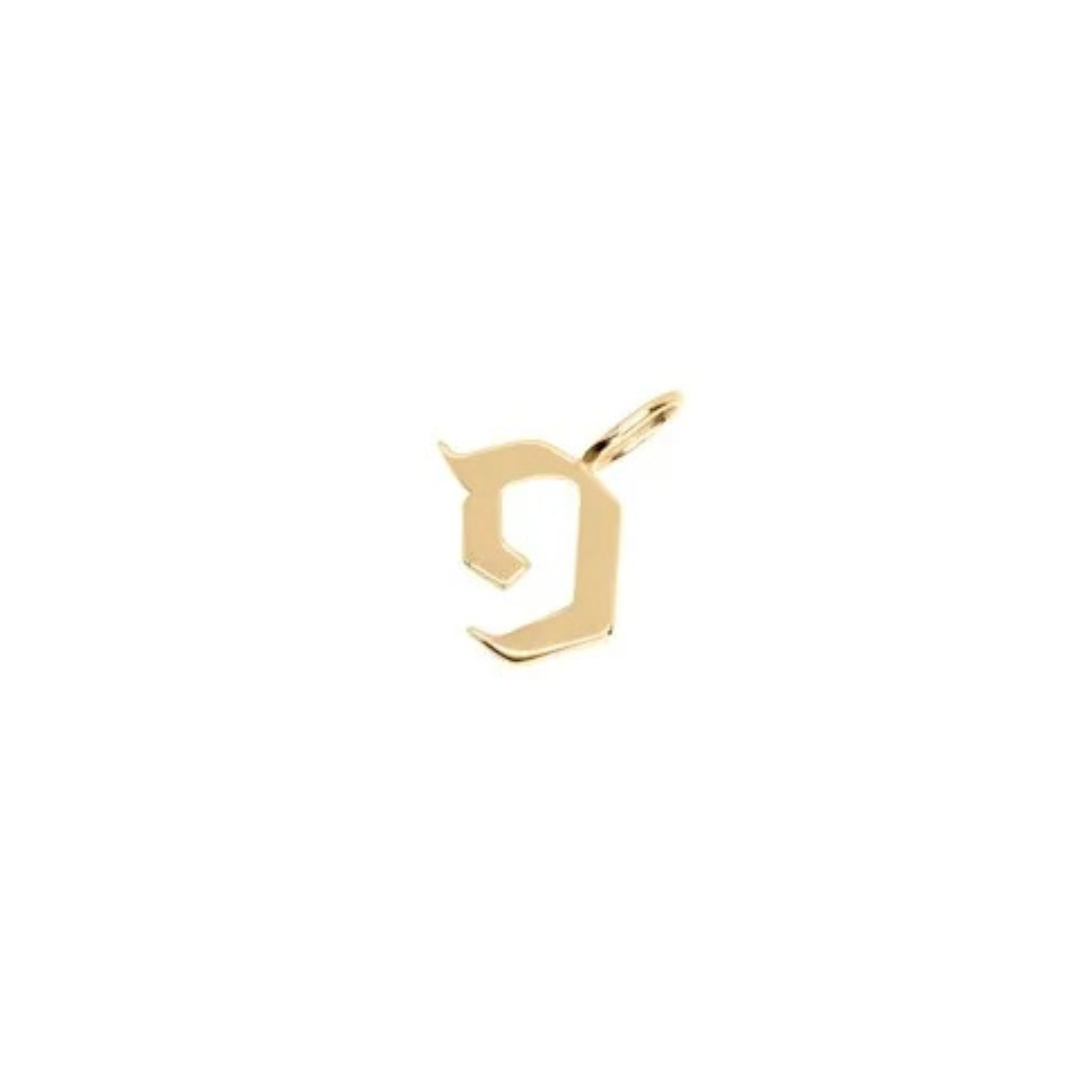 Letter Necklace - Large Aleph-Bet Gold Pendant