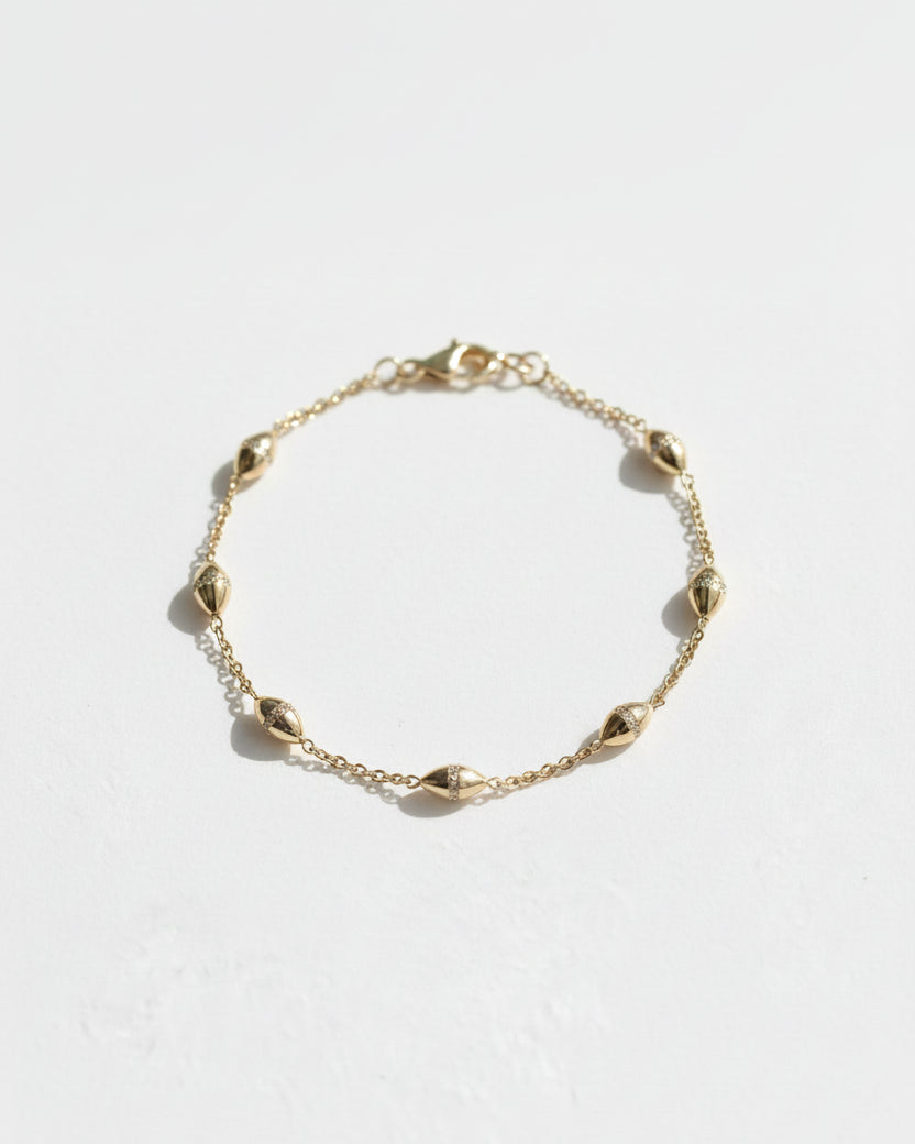 Arcoco Encrusted Bracelet White Diamonds