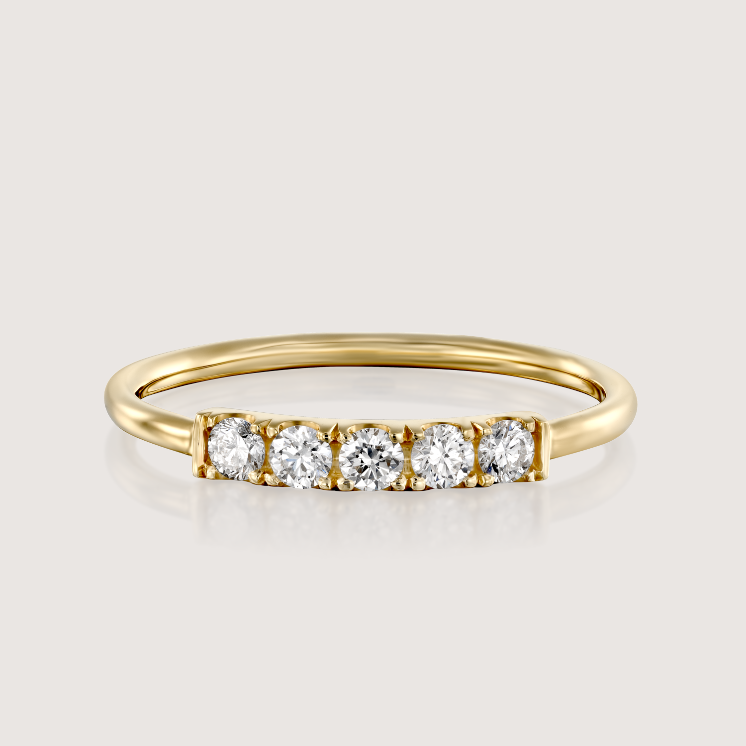 Candy Gold Ring White Diamonds