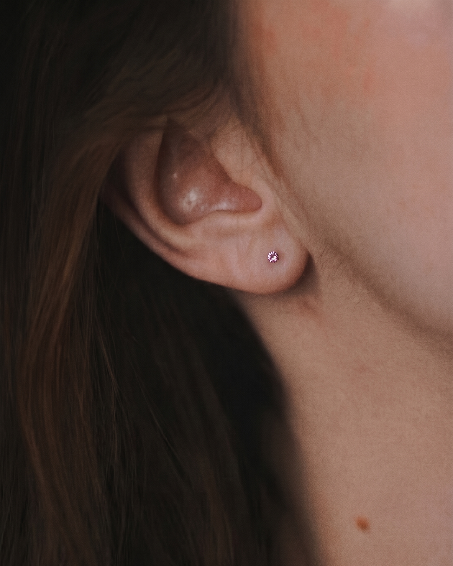 Martina Gold Earring 2mm pink Sapphire