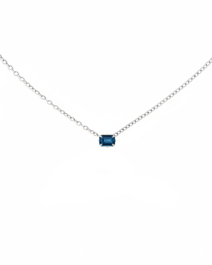 Eloise Necklace blue topaz