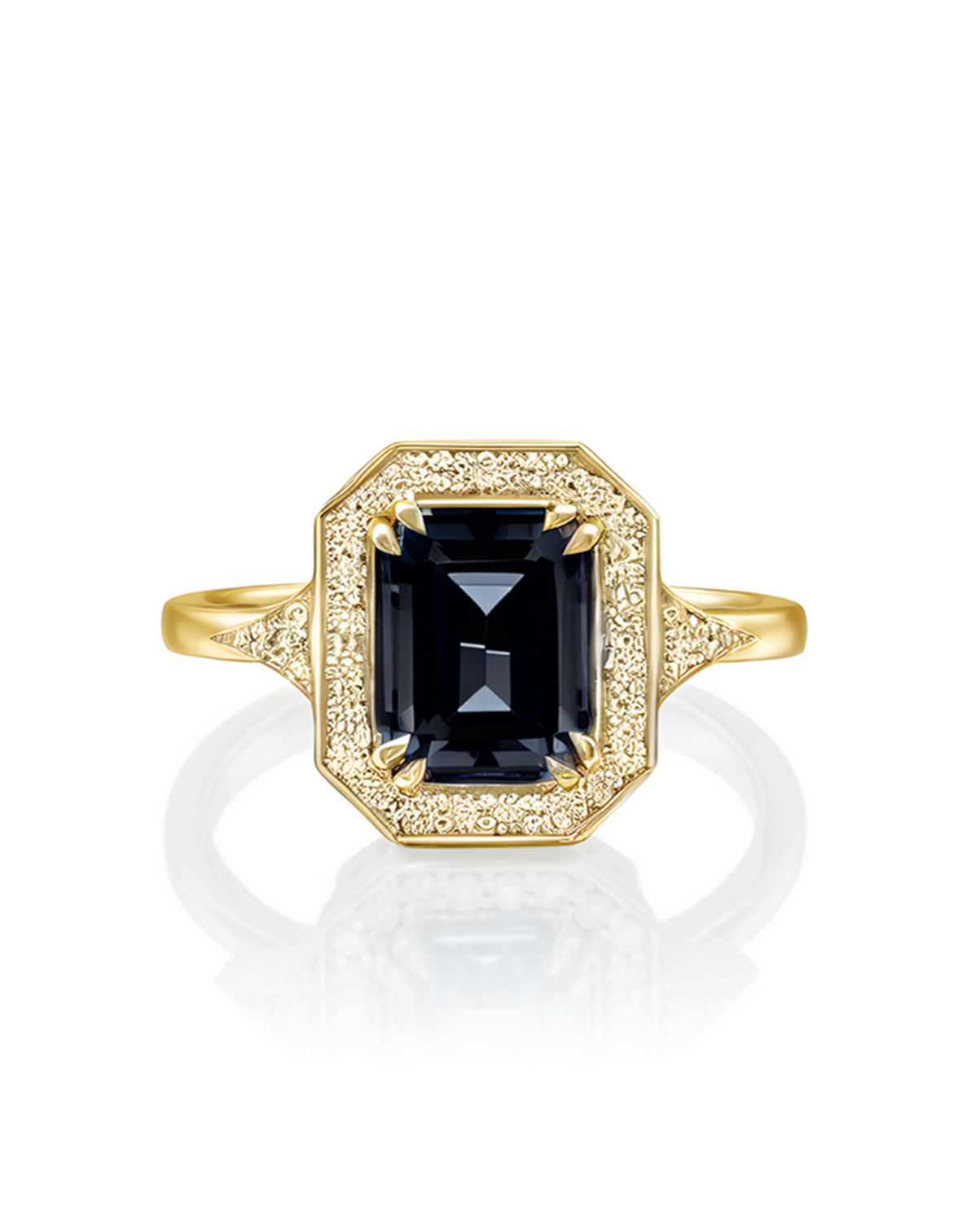 Katerina Ring With Black and White Diamonds