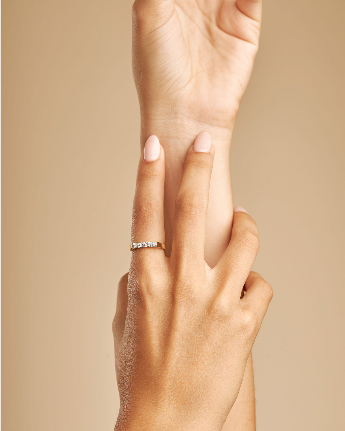 Samantha Gold Ring White Diamonds