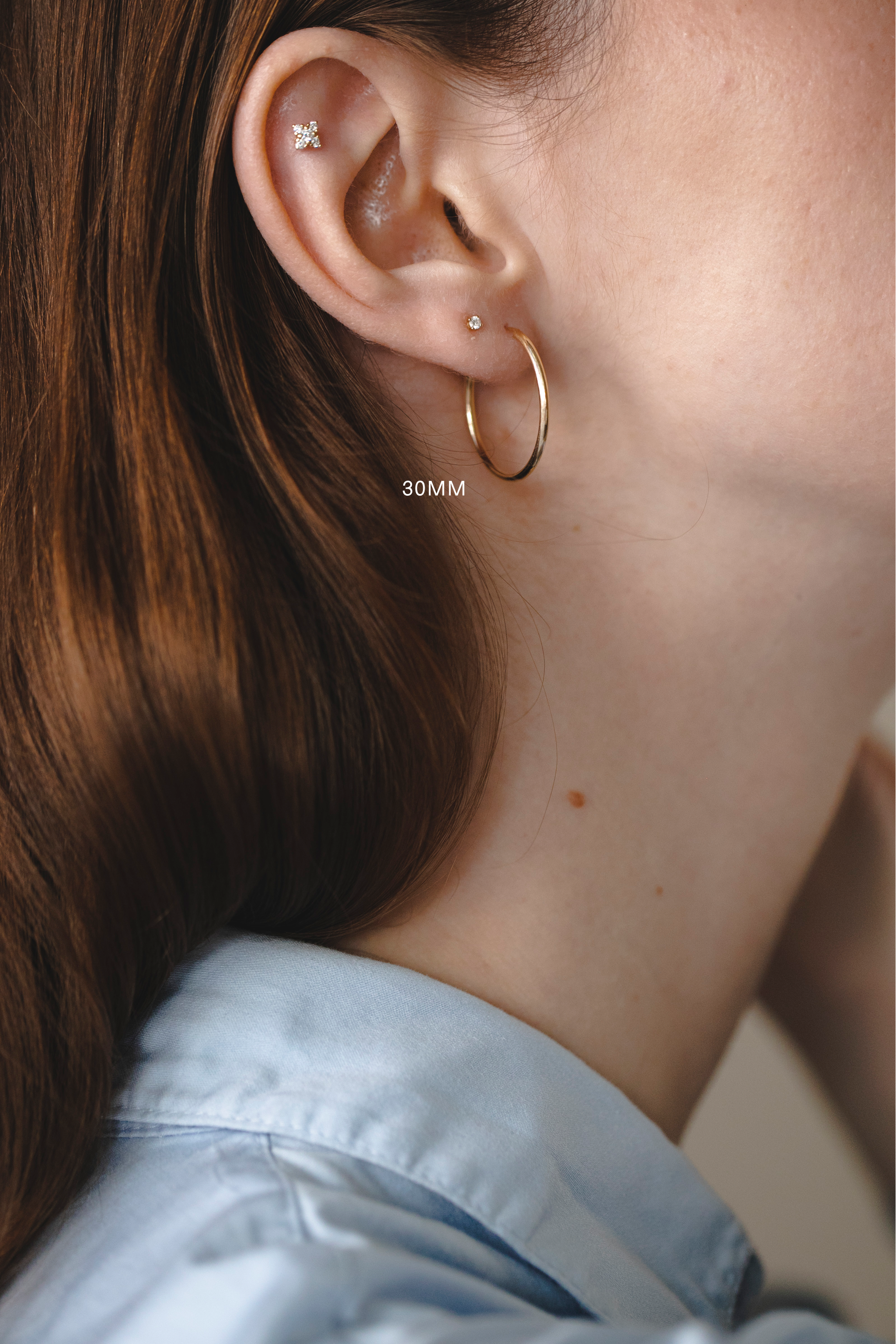 Flexi Gold Hoop Earring