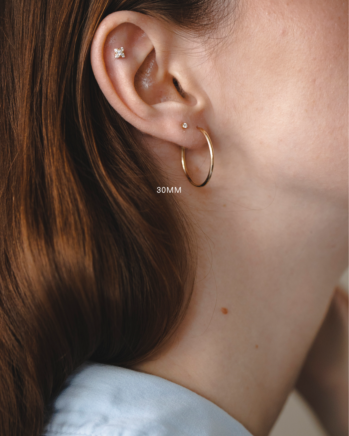 Flexi Gold Hoop Earring