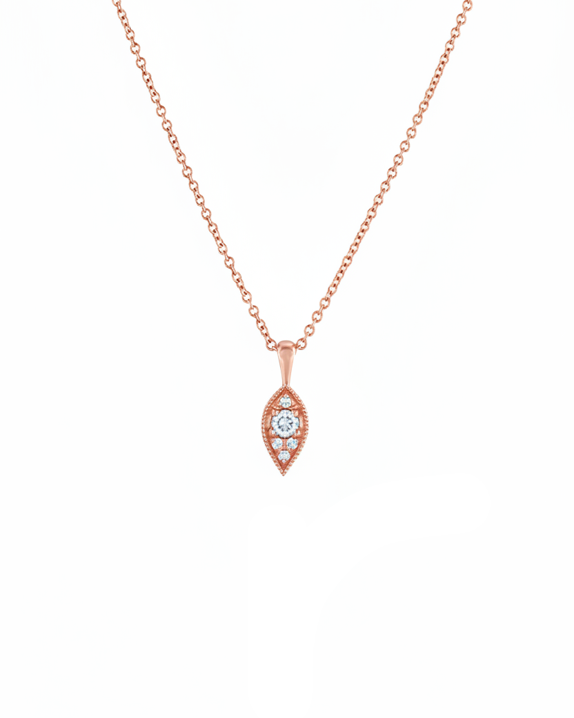 Jane Gold Necklace White Diamonds