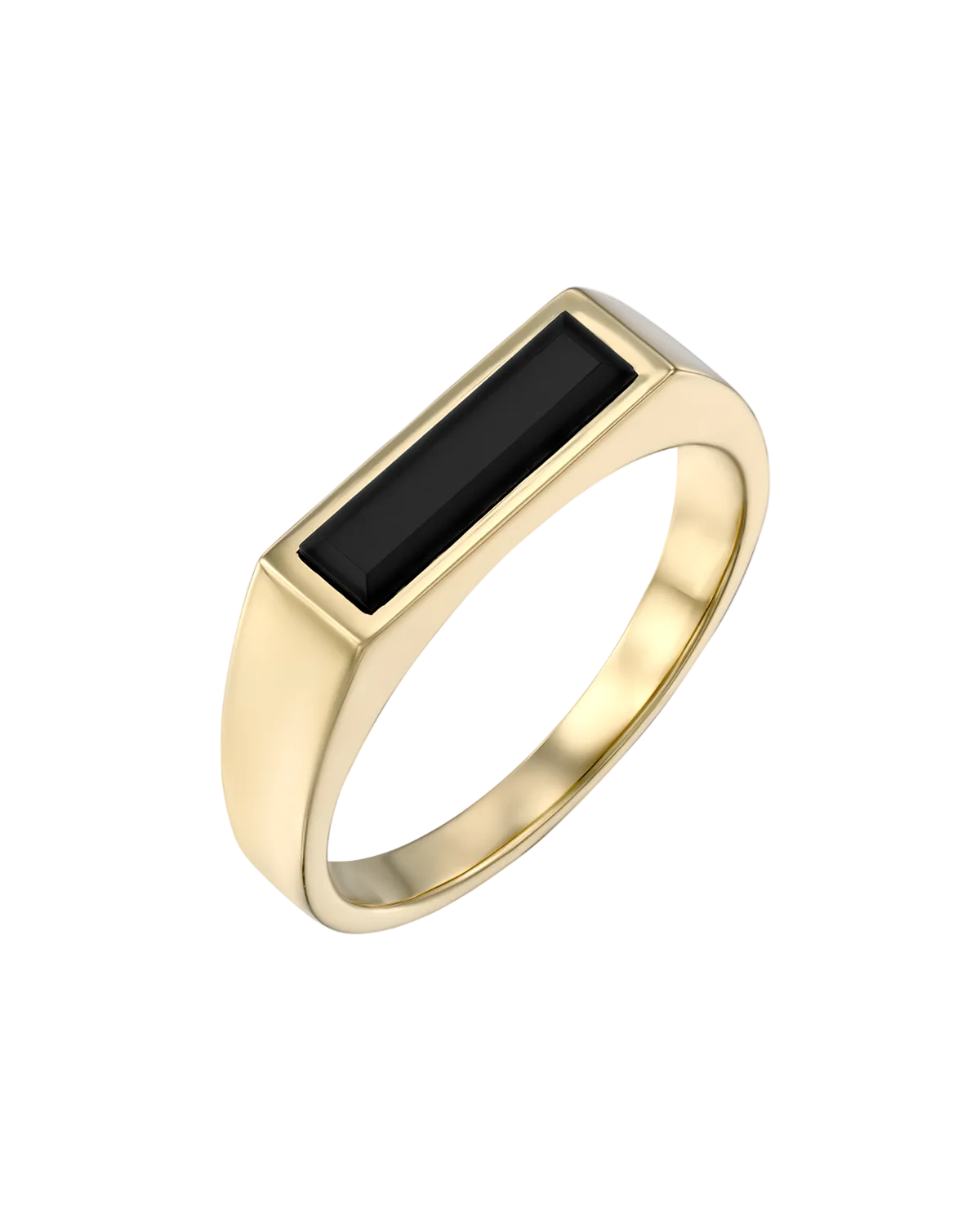 Samantha Gold Ring with Black Onyx