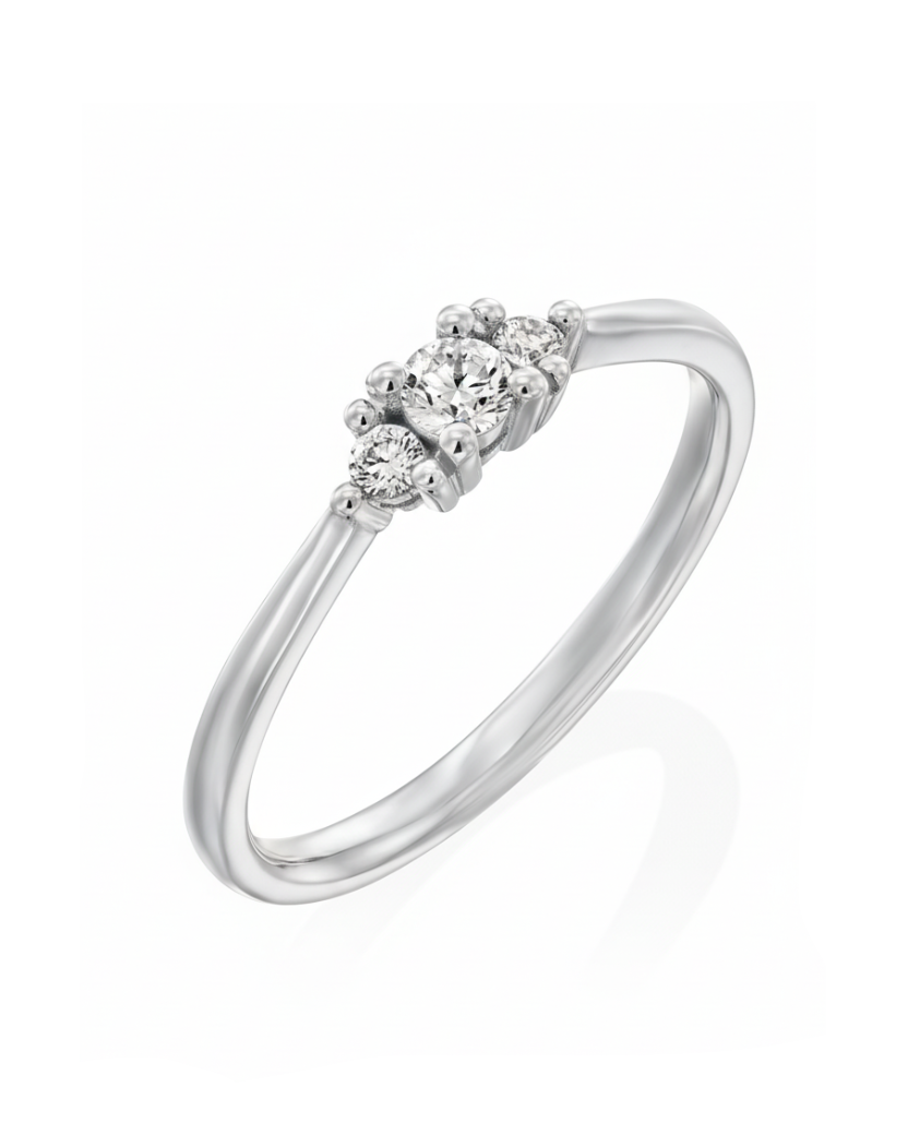Audrey Gold Ring 3mm Diamond