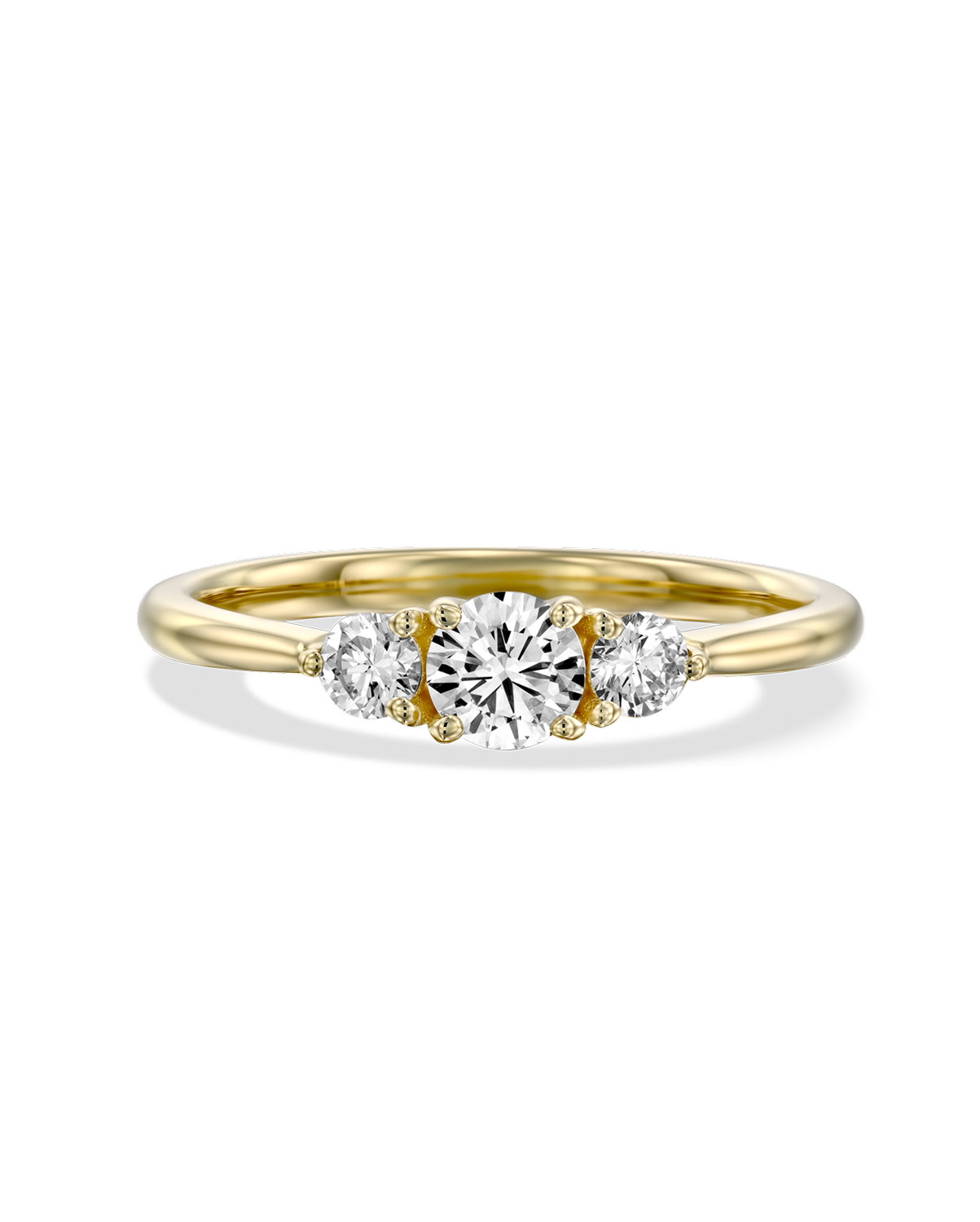 Audrey Gold Ring 4mm Diamond