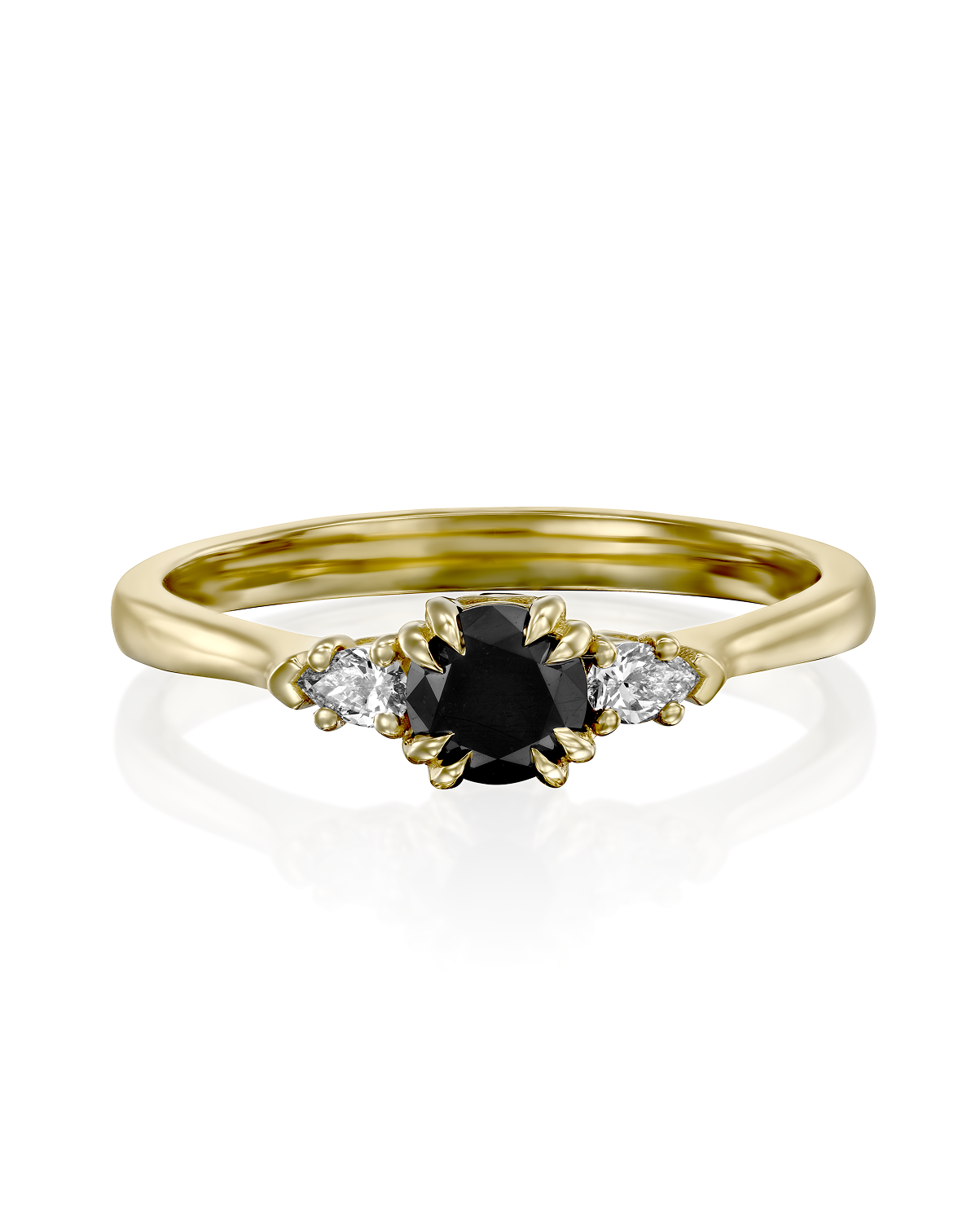 Emma With 4.5mm Black Center Diamond