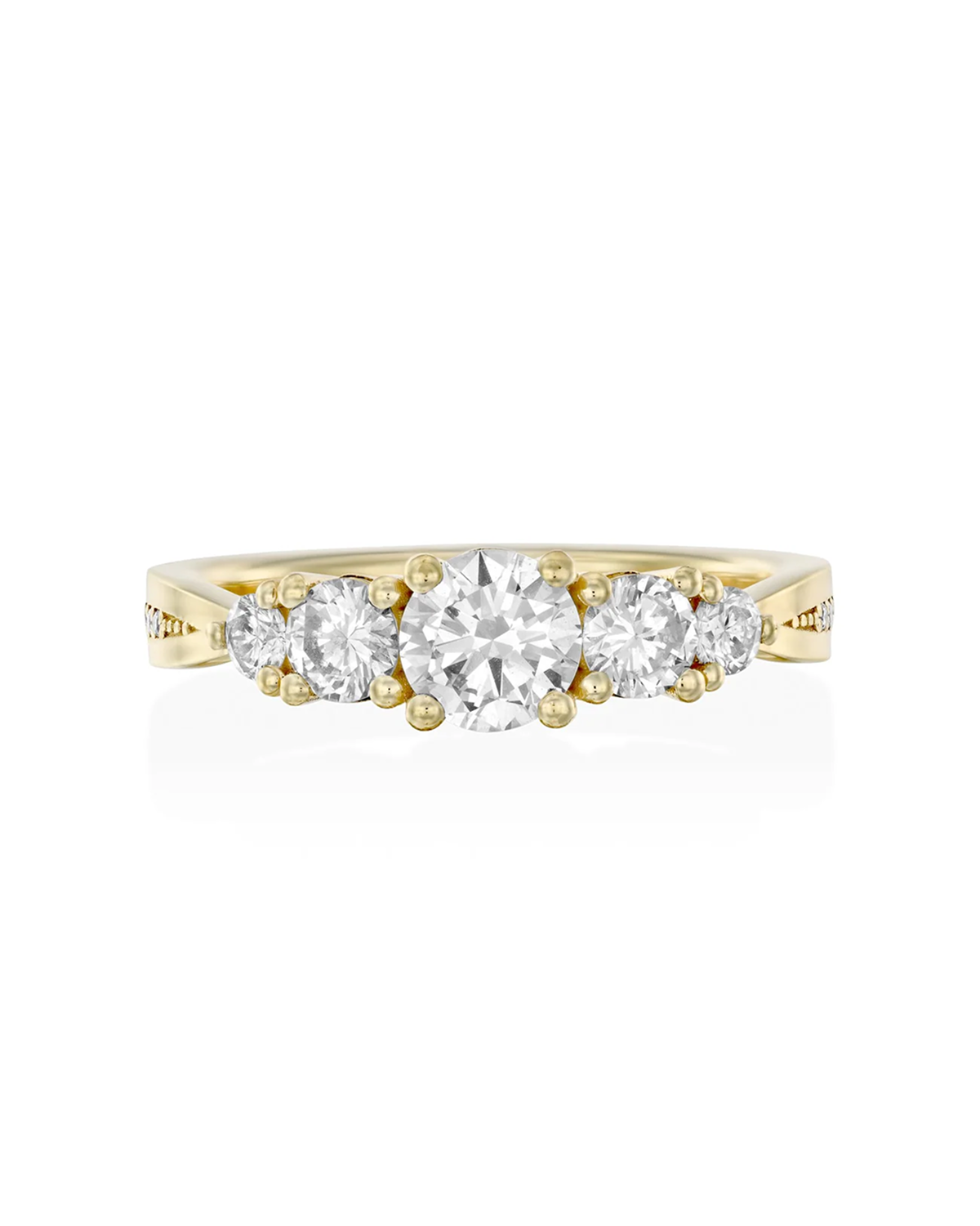 Suzana Gold Ring White Diamonds