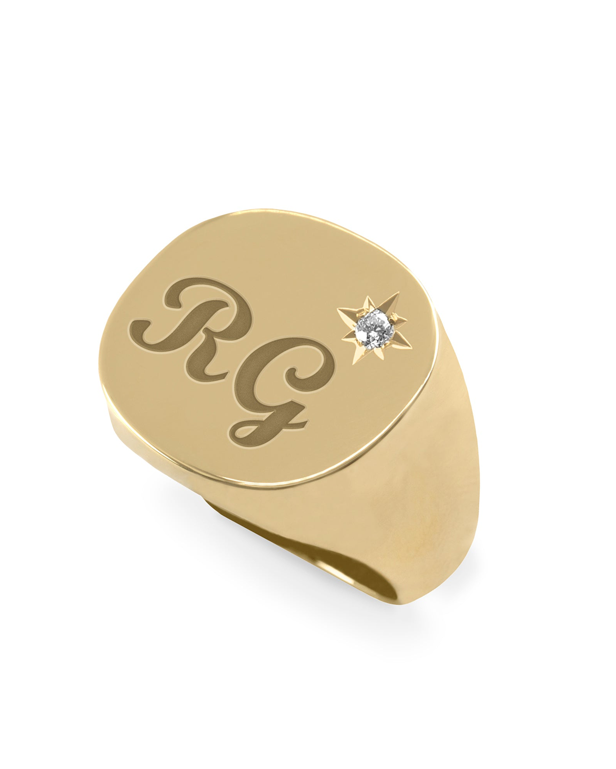 Mila Ring Star Setting and Engraving