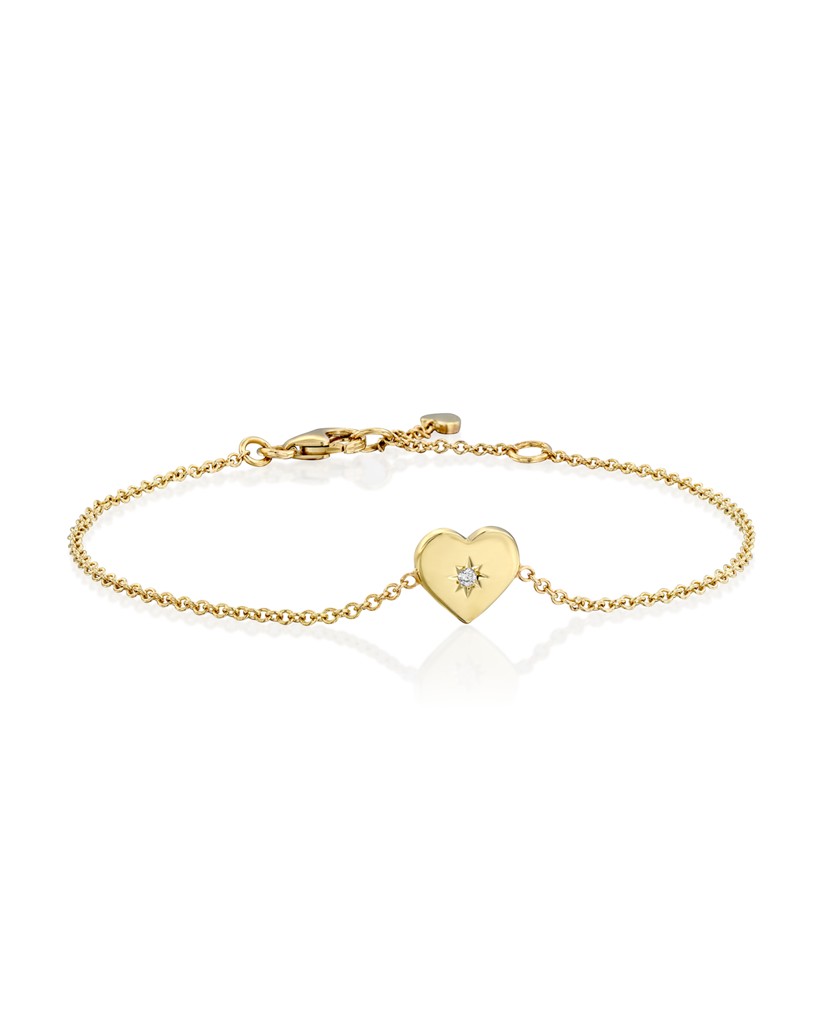 Heart Bracelet white diamond