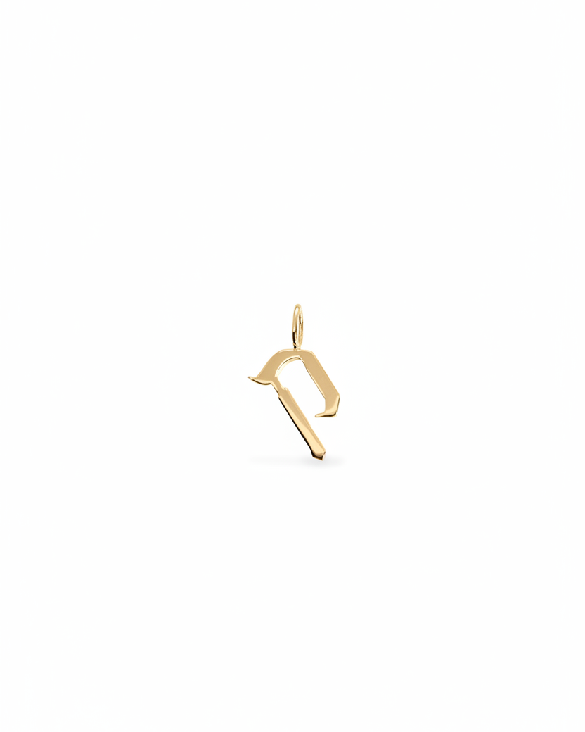 Letter pendant - Small Aleph-Bet Gold Pendant