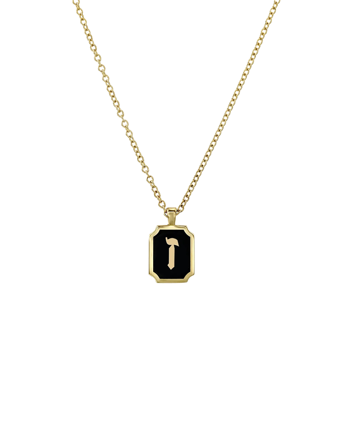 Enamel Letter Necklace
