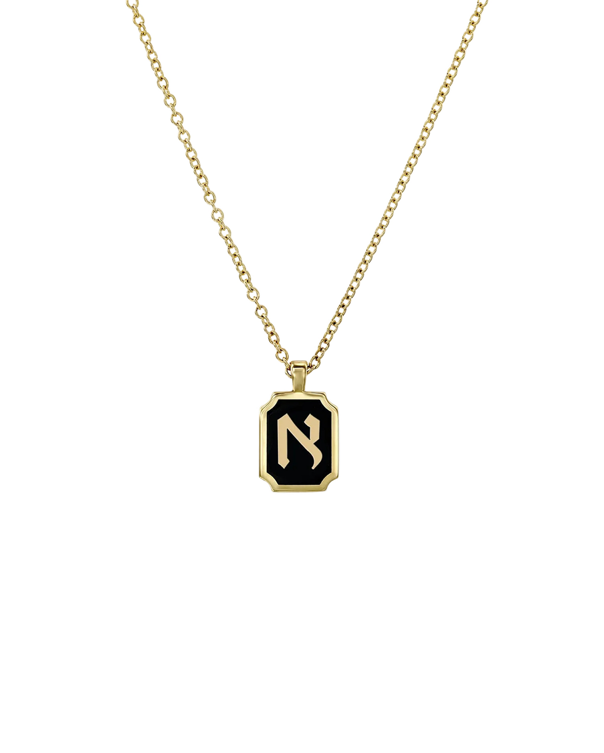 Enamel Letter Necklace