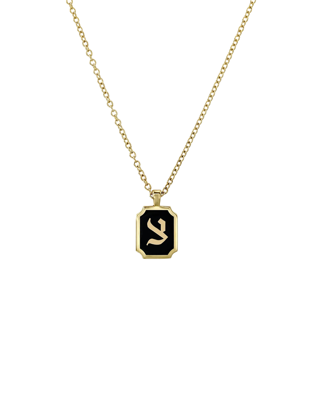 Enamel Letter Necklace