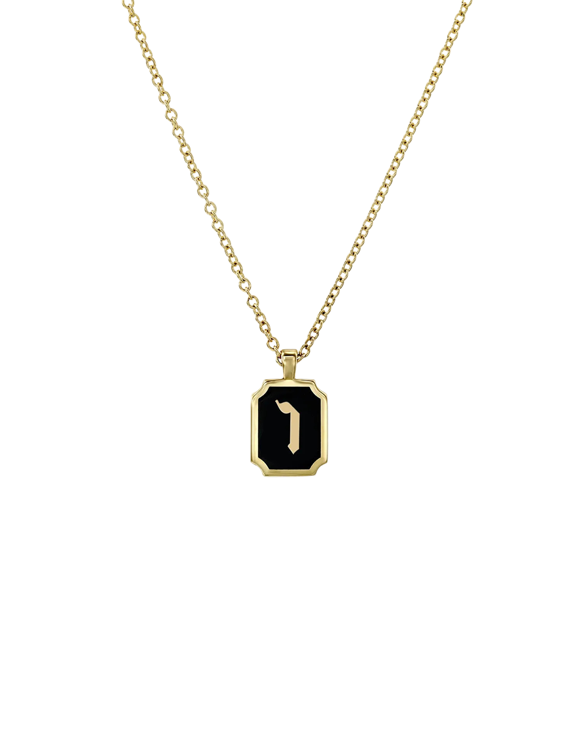 Enamel Letter Necklace