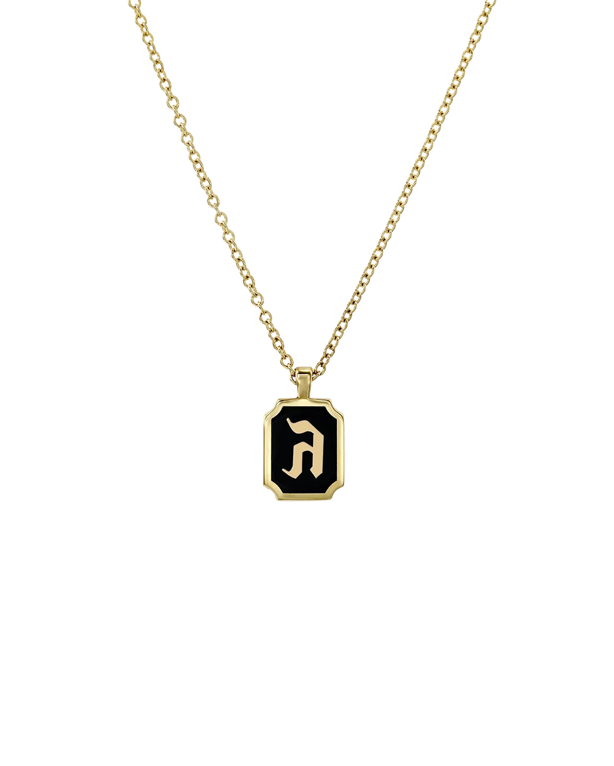 Enamel Letter Necklace