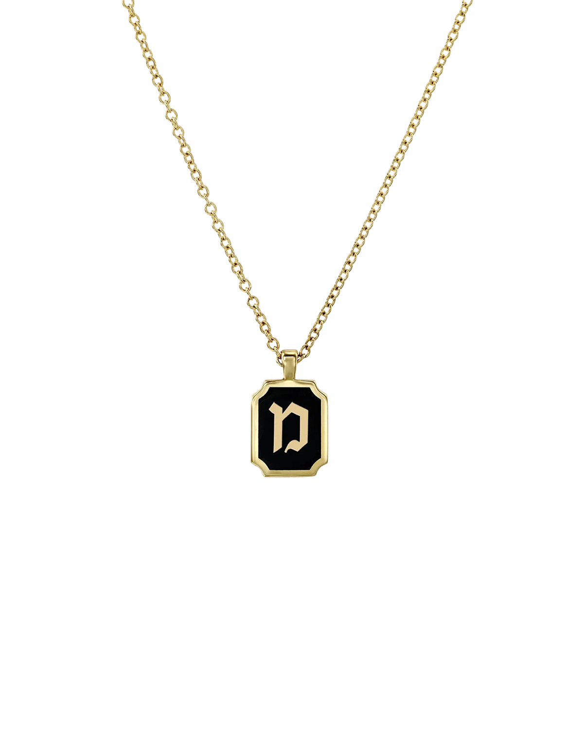 Enamel Letter Necklace