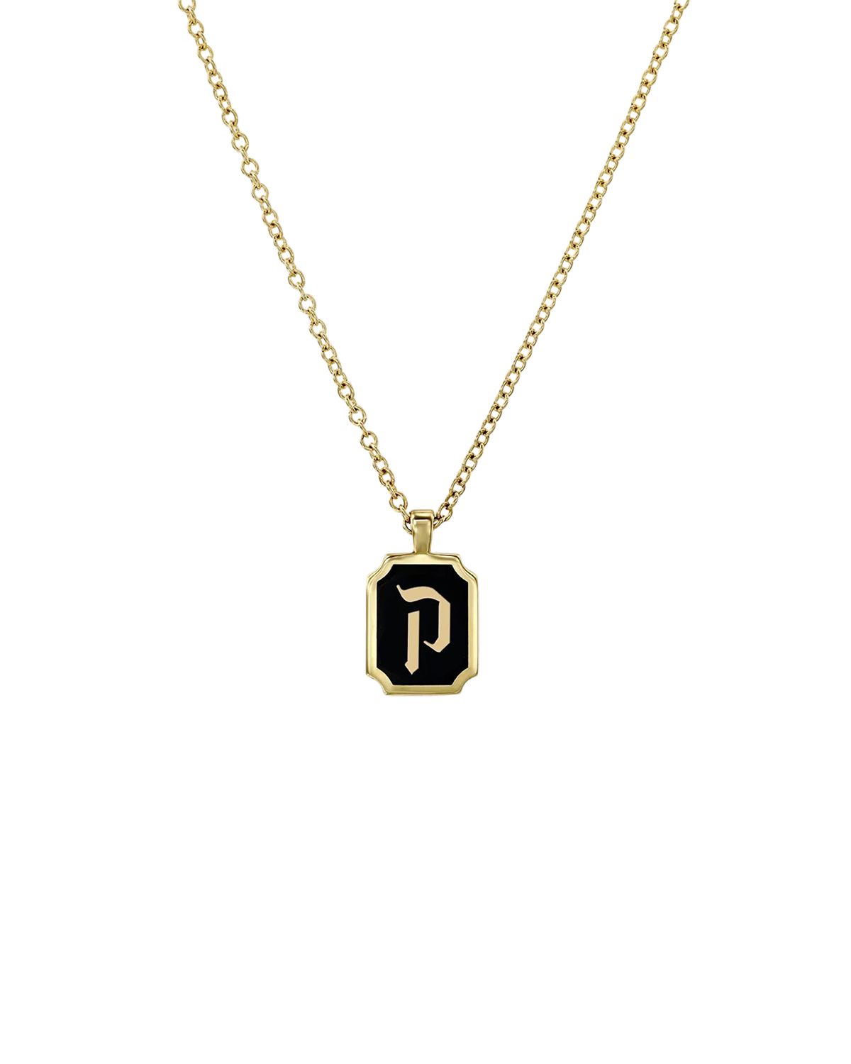 Enamel Letter Necklace
