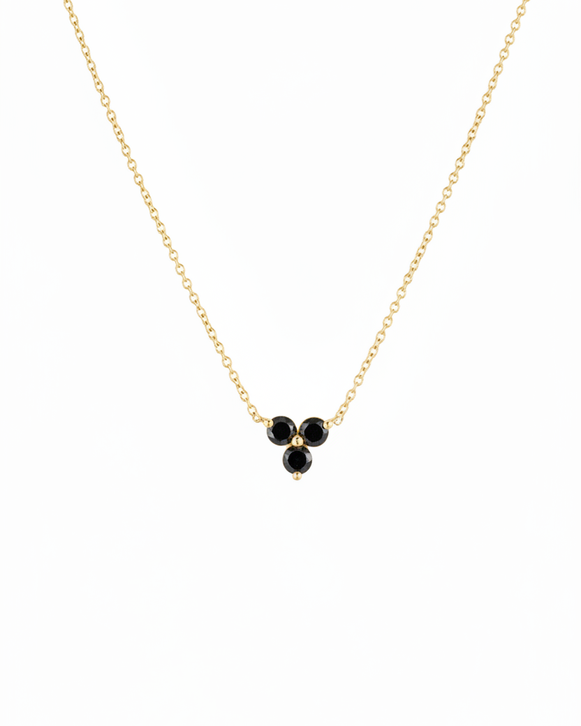 Grace Necklace Black Diamonds