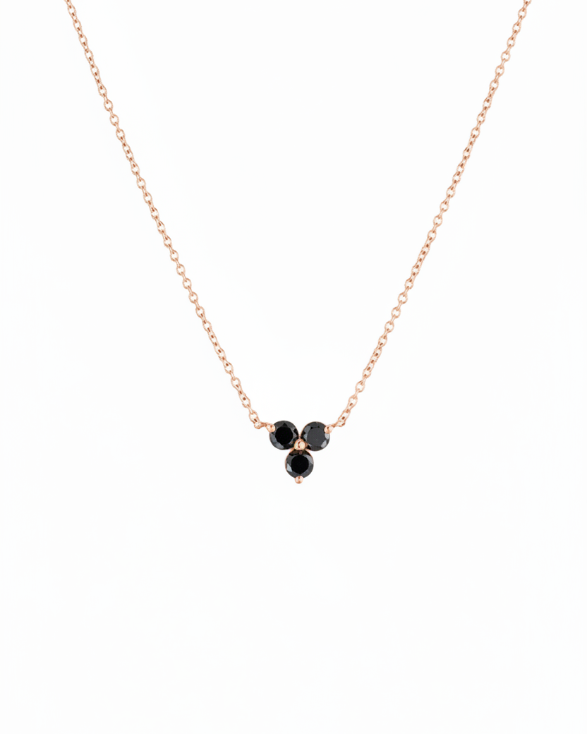 Grace Necklace Black Diamonds