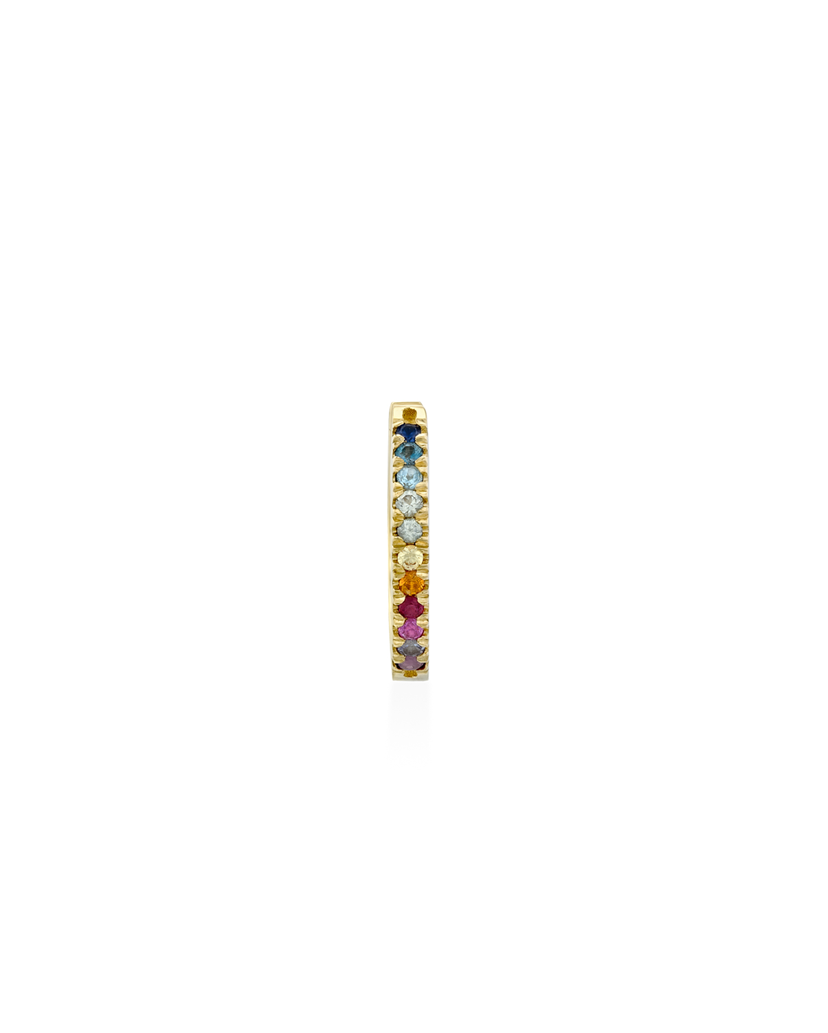 Khloé Medium Hoop Gold Earring rainbow