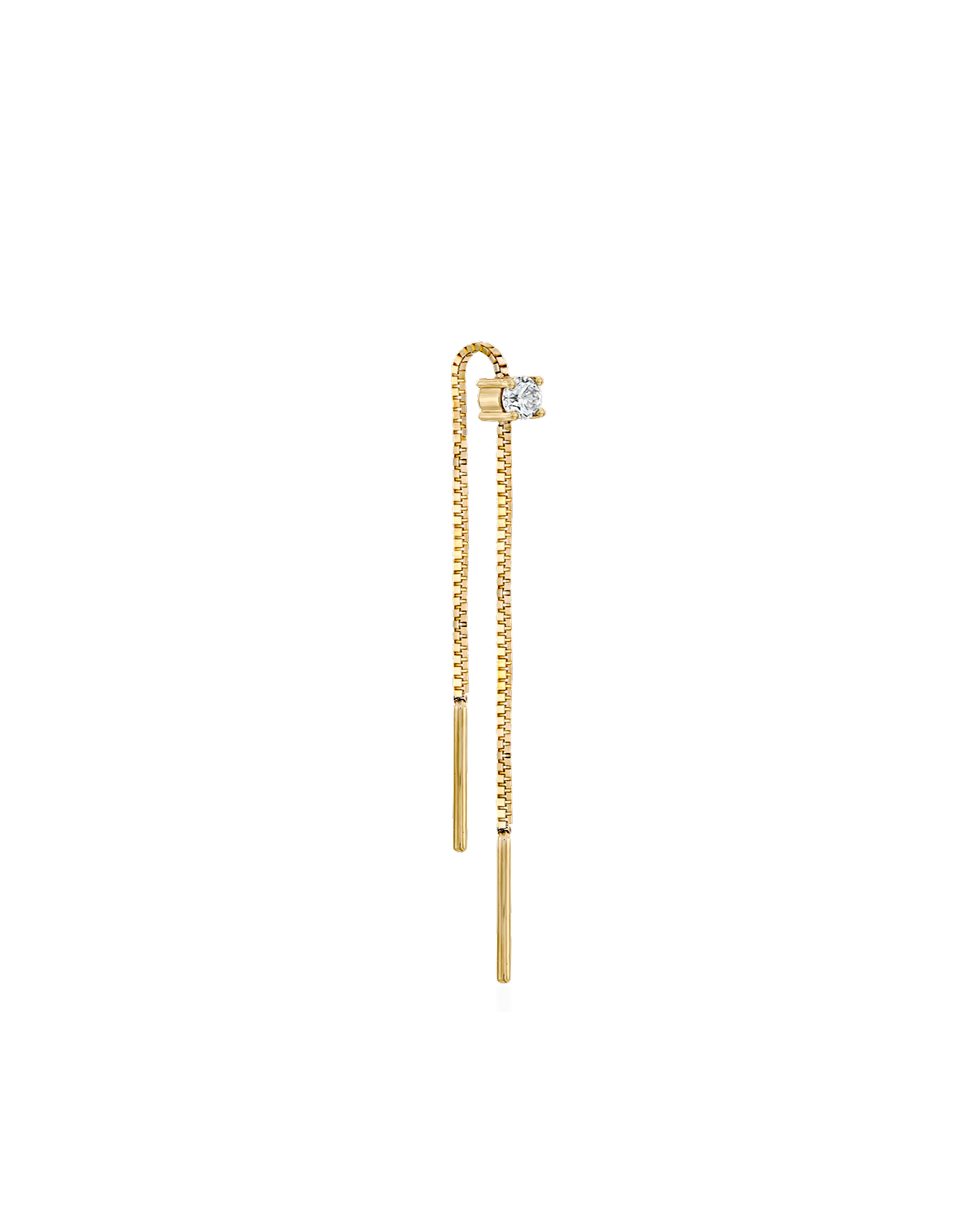 Nina Earring White Diamond 3 mm