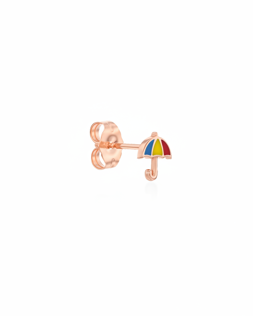 Umbrella Gold Earring