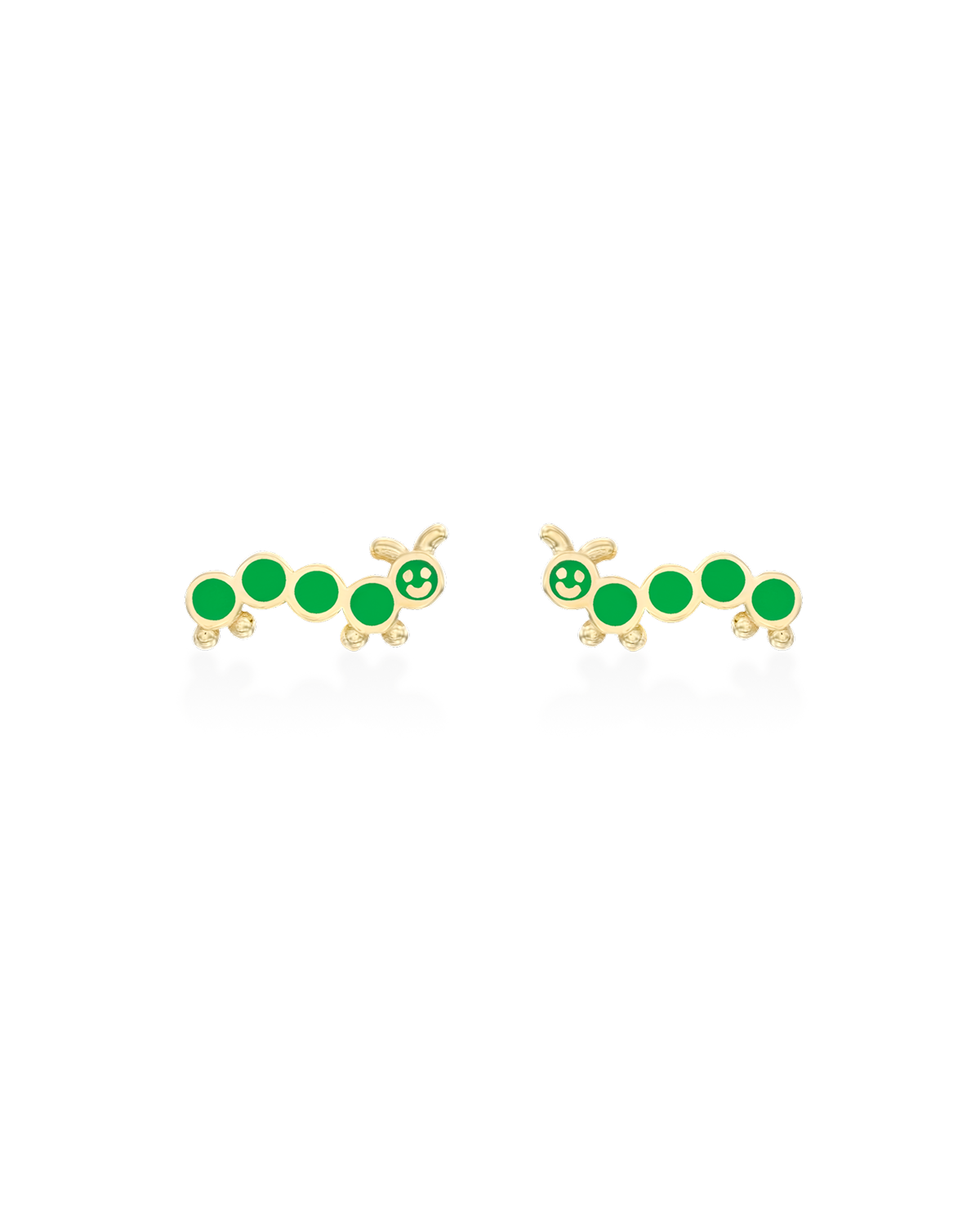 Caterpillar Gold Earring