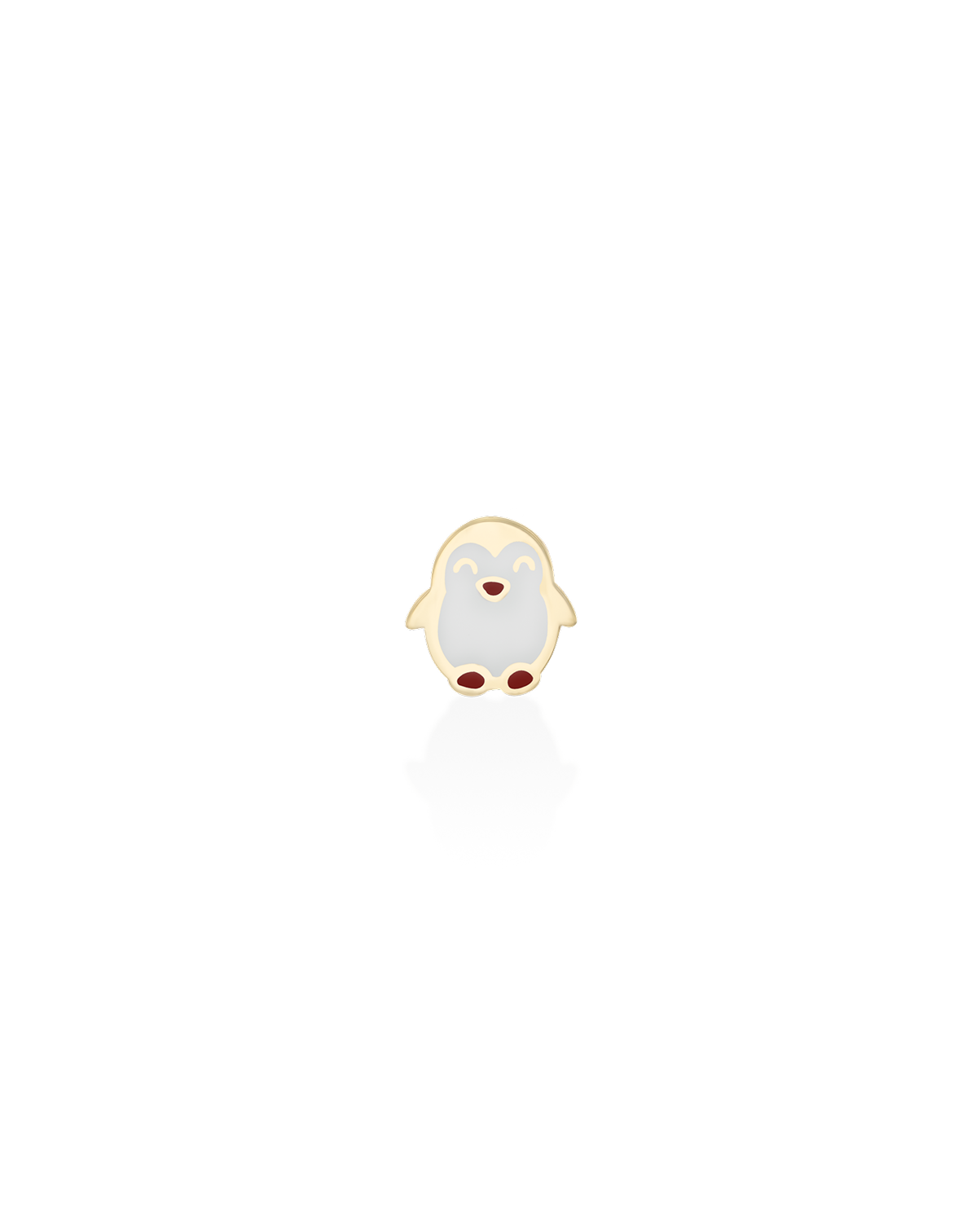 Penguin Gold Earring