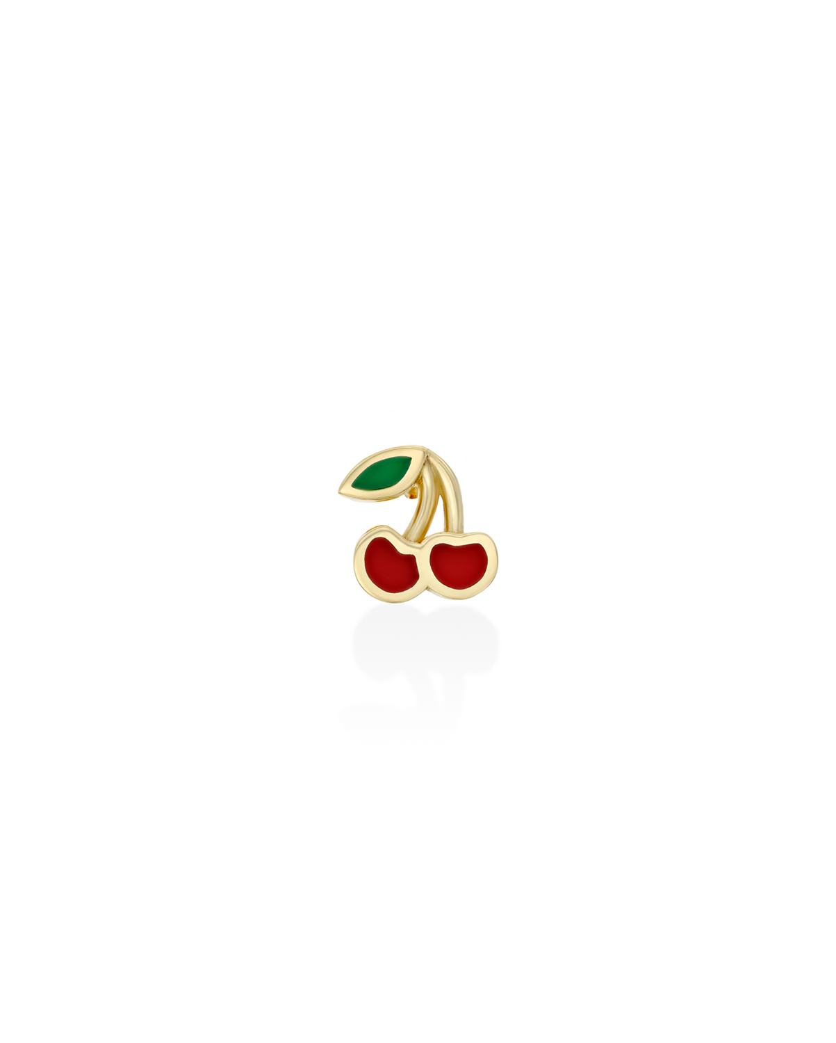 Gold Cherry Earring