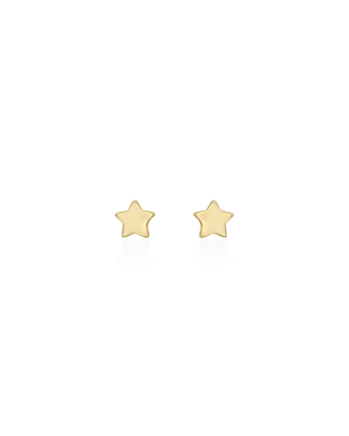 Gold star earring
