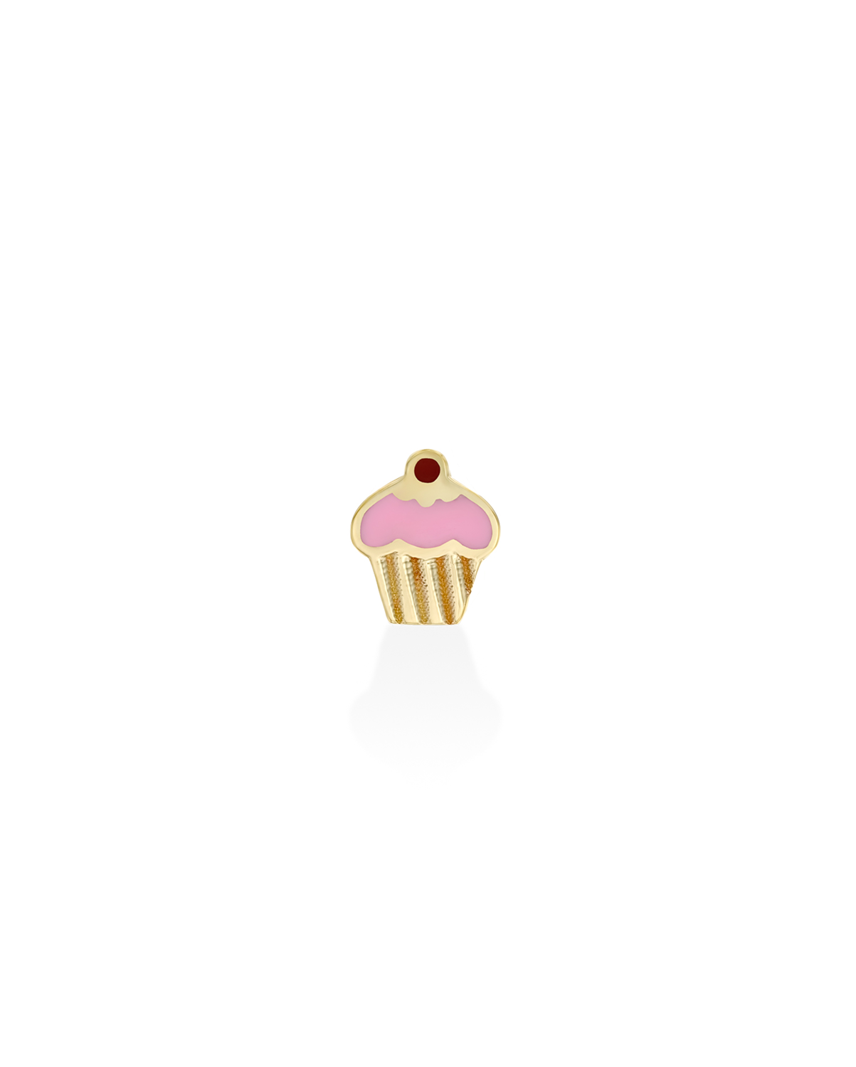 Cupcake Gold Earring